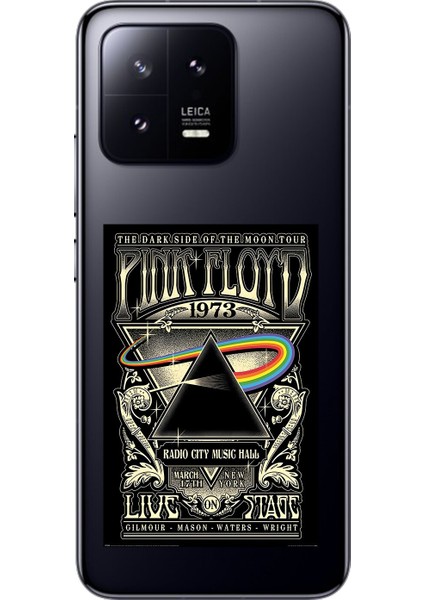 Xiaomi Mi 13 Uyumlu Şeffaf Kılıf Pink Floyd Tasarımlı
