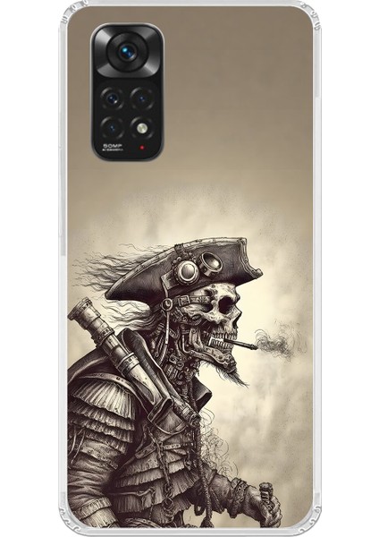 Xiaomi Redmi Note 11 Uyumlu Şeffaf Kılıf Pirate 1 Tasarımlı