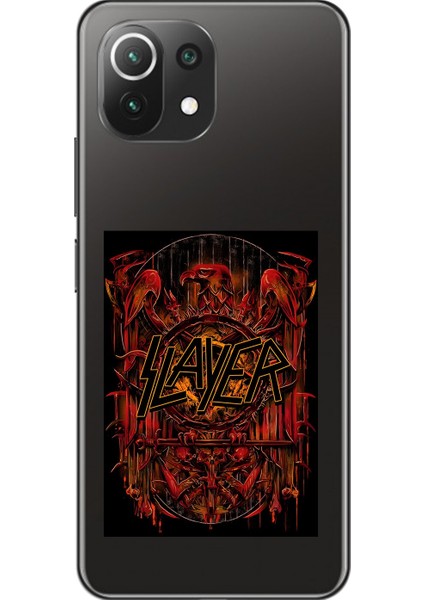 Xiaomi Mi 11 Lite Uyumlu Şeffaf Kılıf Slayer Tasarımlı