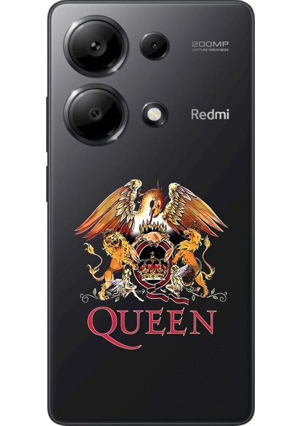 Xiaomi Redmi Note 13 Pro Uyumlu Şeffaf Kılıf Queen Tasarımlı