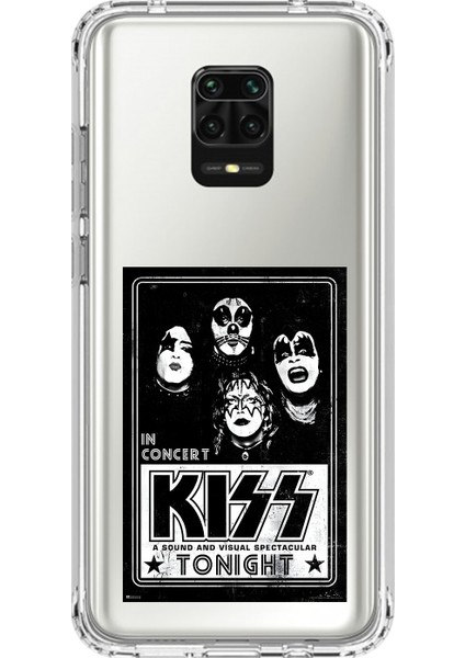 Xiaomi Redmi Note 9 Pro Uyumlu Şeffaf Kılıf Kiss Tasarımlı