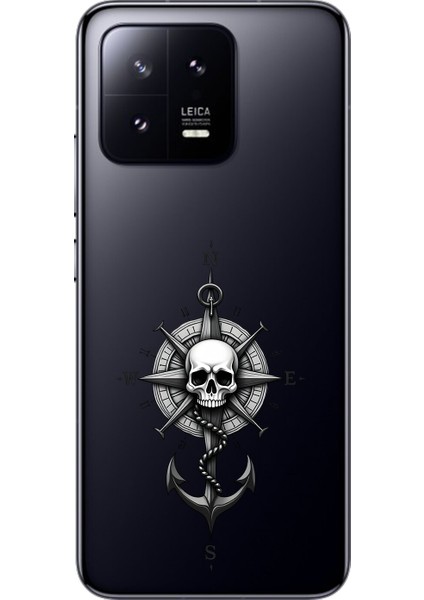 Xiaomi Mi 13 Uyumlu Şeffaf Kılıf Pirate 5 Tasarımlı