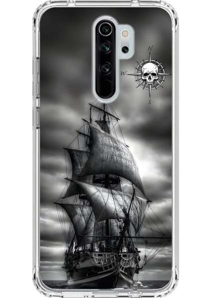 Xiaomi Redmi Note 8 Pro Uyumlu Şeffaf Kılıf Pirate 2 Tasarımlı