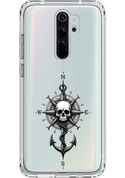 Xiaomi Redmi Note 8 Pro Uyumlu Şeffaf Kılıf Pirate 5 Tasarımlı