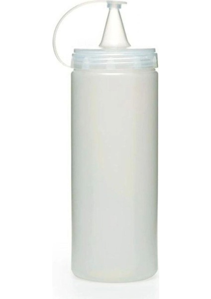 Şeffaf Kapaklı Sızdırmaz Yağlık Sosluk Şişesi Plastik Yağdanlık 400 Ml. AP-9028