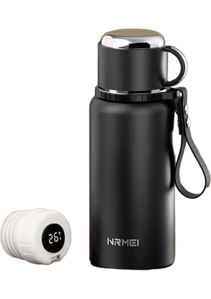 2l Termos Izoleli Su Şişesi Sıcak Su Şişesi Vakumlu Matara Akıllı Kahve Içeceği Dağı Paslanmaz Çelik Çift Duvar Su Isıtıcılarıkapasite: 800-2000ML / Renk: TXZ-800-BLACK (Yurt Dışından)