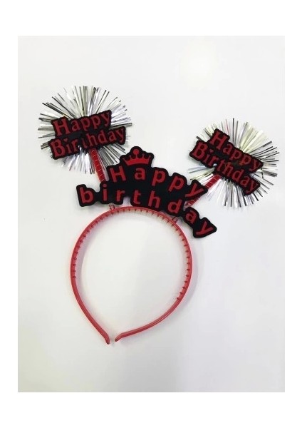 Happy Birthday Neon Renk Doğum Günü Tacı 12 Adet fırsatları