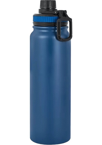 304 Paslanmaz Çelik Termos Şişe Taşınabilir Çift Duvar Seyahat Kupa Vakum Şişesi Yalıtımlı Tumbler Su Şişesi 600/800/1000MLKAPASITE:800ML/RENK:SIYAH (Yurt Dışından)