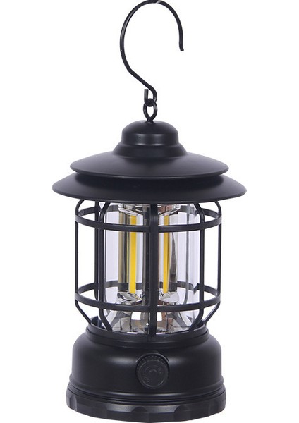 Açık Hava Retro Kamp Lambası Kamp Lambası Ev Acil Durum Çadır Lambası Çok Işlevli Taşınabilir Retro Fener (Yurt Dışından)