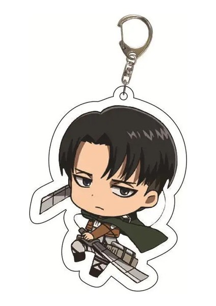 Titan Anime Saldırısı Kadınlar Için Anahtar Keychain Erkekler Karikatür Figür Anahtar Zincir Ring Mücevher Öğrenci Okul Çantası Kolye Sıcak Ana Zincir Hediye Kol: Stil 4/boyut: 55MM (Yurt Dışından)