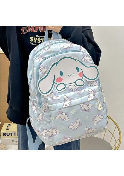 Anime Sanrio Peluş Oyuncak Cinnamoroll Sırt Çantası Çocuk Boy Boy Siyah Blue Schoolbag Kawaii Öğrenci Okul Çantası Bilgisayar Büyük Hediye Kilo: 1 (Yurt Dışından)