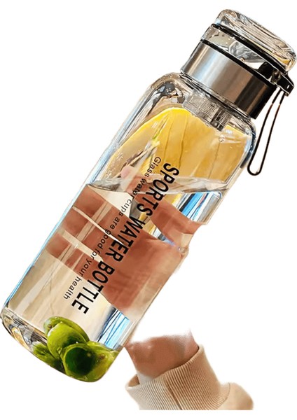 2l Büyük Kapasiteli Cam Su Şişesi Şeffaf Süt Suyu Dağı Açık Taşınabilir Sızdırmaz Drinkware Çay Suyu Cam Şişe 2l Kapasite: 750-2000ML / Renk: 1200ML (Yurt Dışından)