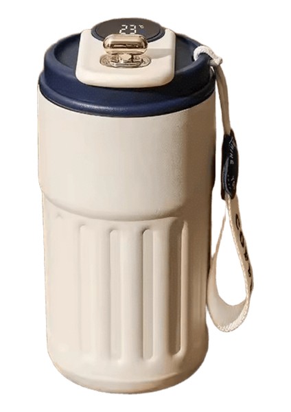 450ML Thermos 316 Paslanmaz Çelik Vakumlu Dak Ofis Kahve Fincanı Iş Taşınabilir Termal Kupa Şişe Akıllı Ekran Sıcaklığı Kapasite: 450ML / Renk: KL03 (Yurt Dışından)
