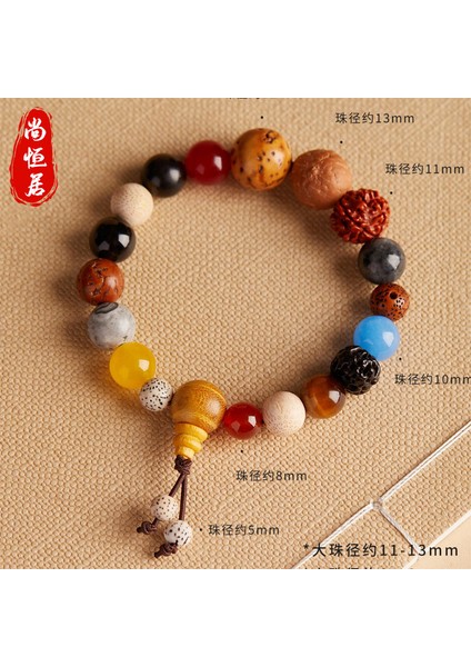 Lingyin Onsekiz Tohumları Bilezik Beşinci Nesil Çok Tabanlı Boncuk 18 Tohum Bodhi Tespih Transferi Erkek ve Kadın Wenwan Budist Boncuk (Yurt Dışından)