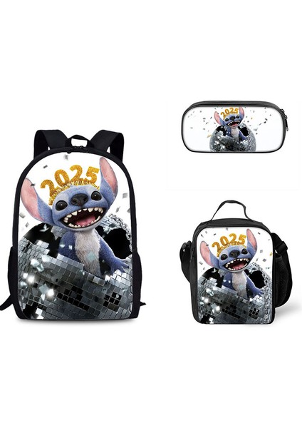 Dikiş Ilkokul ve Ortaokul Öğrencileri Omuz Çantası Çapraz Askılı Çanta Kalem Çantası Üç Set (Yurt Dışından)