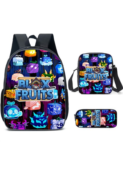 Ilkokul ve Ortaokul Öğrencileri Için Okul Çantası Çocuk Omuz Çantası Üç Set (Yurt Dışından)