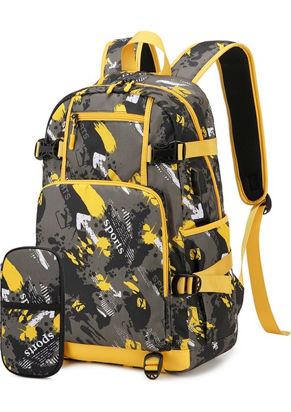 Ilk ve Ortaokul Öğrencileri Okul Çantası Kalem Çantası Iki Set Büyük Kapasiteli Omuz Çantası (Yurt Dışından)
