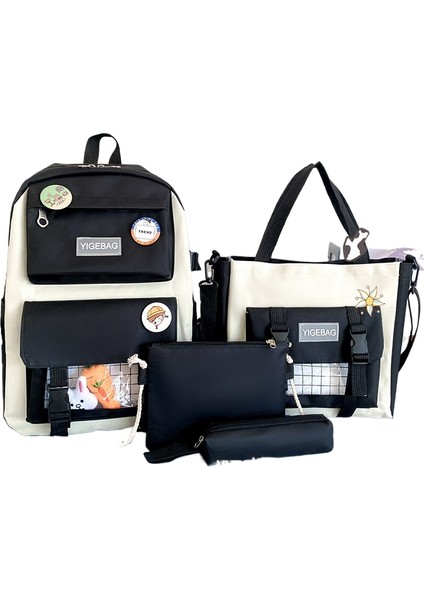 Omuz Çantası Ilkokul Öğrencileri Okul Çantası Dört Set Çanta Çanta Öğrencileri (Yurt Dışından)