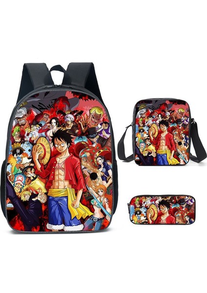 King Of Thieves Kitap Çantası Omuz Çantası Öğrenci Nautical King Üç Parça Set (Yurt Dışından)