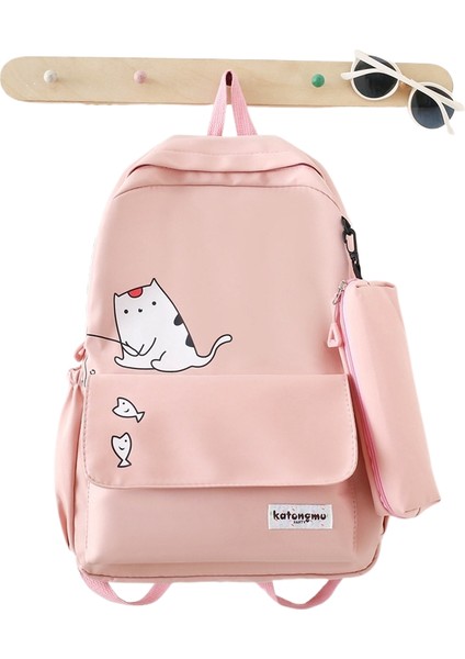 Kalem Çantası Omuz Çantası Büyük Kapasiteli Iki Parçalı Okul Çantası (Yurt Dışından)