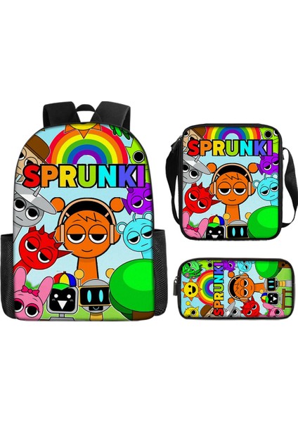 8-14 Yaş Ilkokul Öğrencileri Çocuk Omuz Çantası Ritim Kutusu Sprunki Okul Çantası Sezon Açılışı (Yurt Dışından)