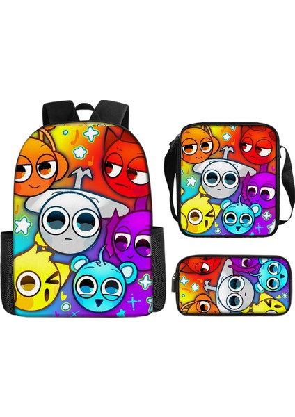 8-14 Yaş Ilkokul Öğrencileri Çocuk Omuz Çantası Ritim Kutusu Sprunki Okul Çantası Sezon Açılışı (Yurt Dışından)