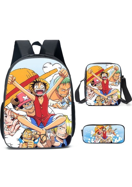 King Of Thieves Kitap Çantası Omuz Çantası Öğrenci Nautical King Üç Parça Set (Yurt Dışından)
