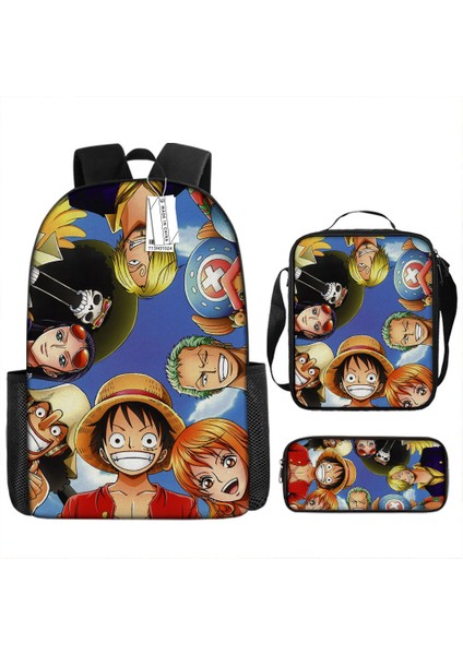 King Of Thieves Kitap Çantası Omuz Çantası Öğrenci Nautical King Üç Parça Set (Yurt Dışından)