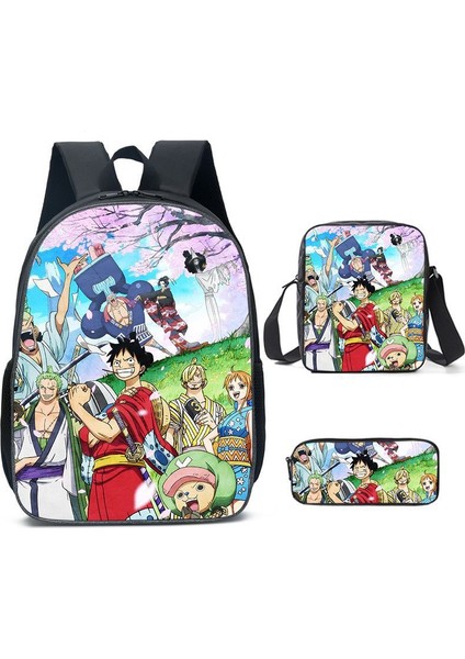 King Of Thieves Kitap Çantası Omuz Çantası Öğrenci Nautical King Üç Parça Set (Yurt Dışından)