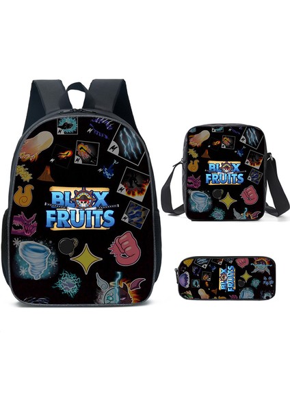 Ilkokul ve Ortaokul Öğrencileri Için Okul Çantası Çocuk Omuz Çantası Üç Set (Yurt Dışından)
