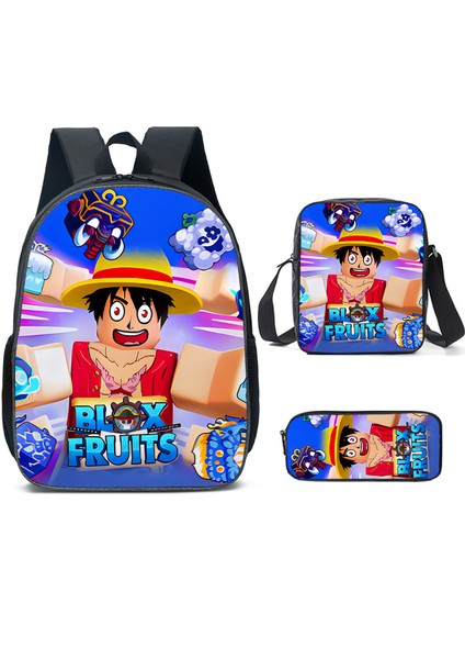 Ilkokul ve Ortaokul Öğrencileri Için Okul Çantası Çocuk Omuz Çantası Üç Set (Yurt Dışından)
