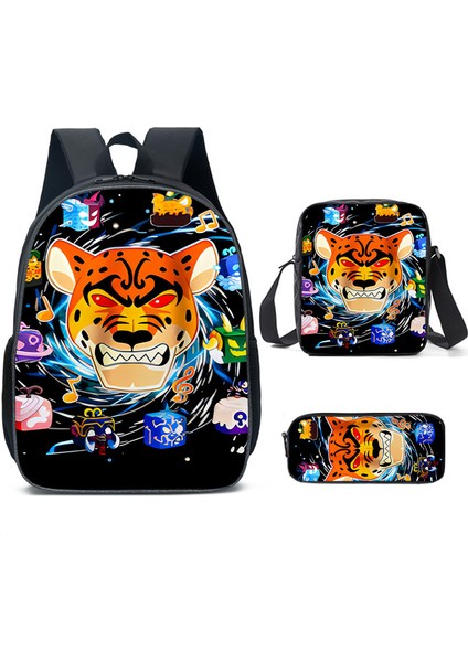 Ilkokul ve Ortaokul Öğrencileri Için Okul Çantası Çocuk Omuz Çantası Üç Set (Yurt Dışından)