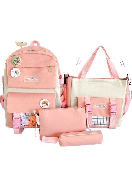 Omuz Çantası Ilkokul Öğrencileri Okul Çantası Dört Set Çanta Çanta Öğrencileri (Yurt Dışından)