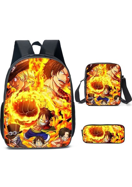 King Of Thieves Kitap Çantası Omuz Çantası Öğrenci Nautical King Üç Parça Set (Yurt Dışından)