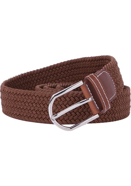 Moda Kadın Kemeri El Dokuması Pim Tokası Çok Yönlü Kemer Deseni Dimi Erkek Geniş Bel Contası Elastik Bel (Yurt Dışından)
