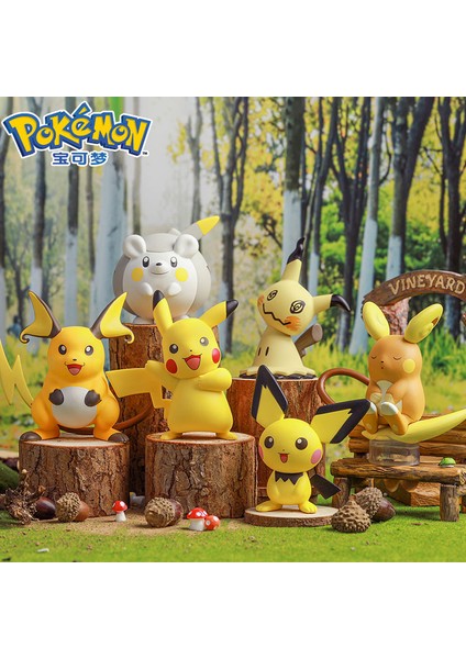 Pokemon Pokémon Sevimli Saldırı Sevimli Pikachu Araba Arabası Süslemeleri Bebek Modeli El Yapımı (Yurt Dışından)