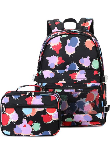 Omuz Çantası Iki Set Seyahat Çantası Ortaokul ve Lise Öğrencileri Okul Çantası Açık Baskı Su Geçirmez (Yurt Dışından)