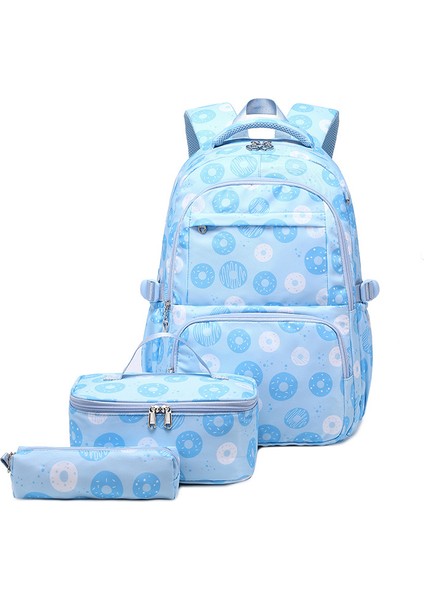Üç Parçalı Seyahat Çantası Kız Küçük Ortaokul ve Lise Öğrencileri Okul Çantası (Yurt Dışından)