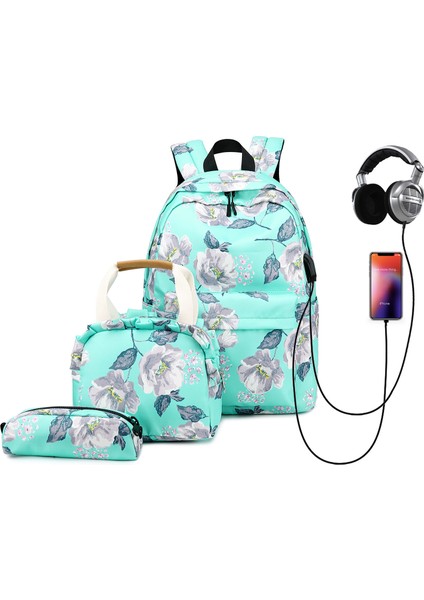 Günlük Omuz Çantası Üç Set Ortaokul ve Lise Öğrencileri Okul Çantası (Yurt Dışından)