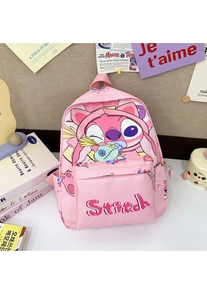 Dikiş Sırt Çantası, Öğrenci Gün Çantası, Hafif Okul Çantası, Ayarlanabilir Omuz Kayışları Okul Mevsimi Için Fermuarı Kapanış Günde Usecolor: Pink-A (Yurt Dışından)