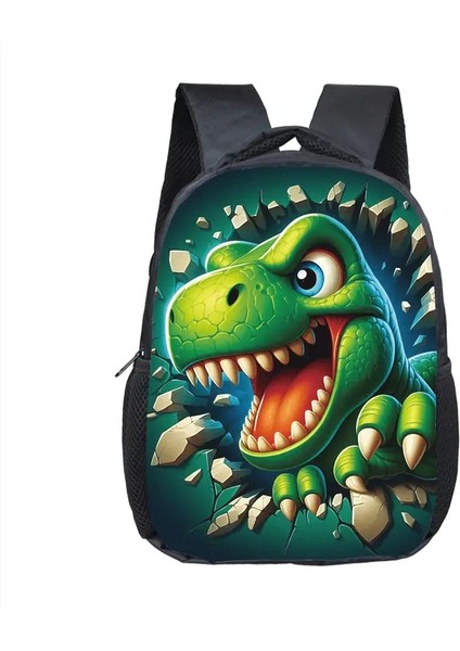 12 Inç Karikatür Dinozor Baskısı Çocuklar Sırt Çantası T-Rex Okul Çantası Yürümeye Başlayan Çocuk Anaokulu Sırt Çantaları Öğrenci Kitap Çantası Hediyesi: 12TREX01FX (Yurt Dışından)