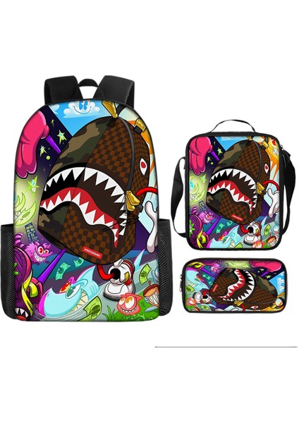 Kamuflaj Öğrenci Okul Çantası Büyük Kapasiteli Karikatür Sırt Çantası (Yurt Dışından) modelleri