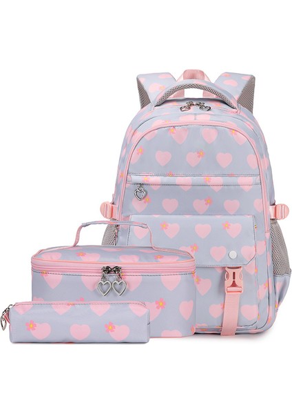 Üç Set Ilk ve Ortaokul Öğrencisi Okul Çantası Büyük Kapasiteli Kampüs Omuz Çantası (Yurt Dışından)