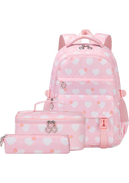 Üç Set Ilk ve Ortaokul Öğrencisi Okul Çantası Büyük Kapasiteli Kampüs Omuz Çantası (Yurt Dışından)