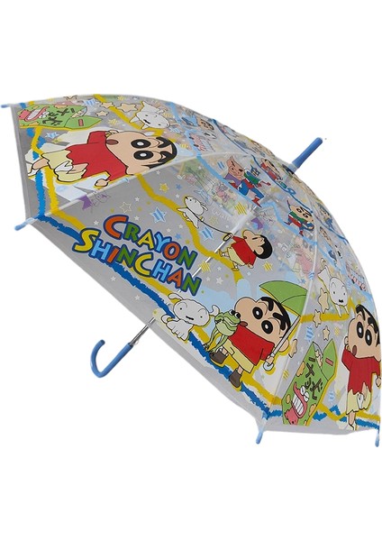 Çocuk Sevimli Şeffaf Uzun Saplı Kemer Şemsiye (Yurt Dışından)