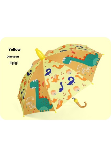 Çocuk Şemsiyesi Karikatür Yağmur ve Güneşli Çift Kullanımlı Ilkokul Öğrencileri Okula Özel Otomatik Güneşlik Güneş Şemsiyesi (Yurt Dışından)