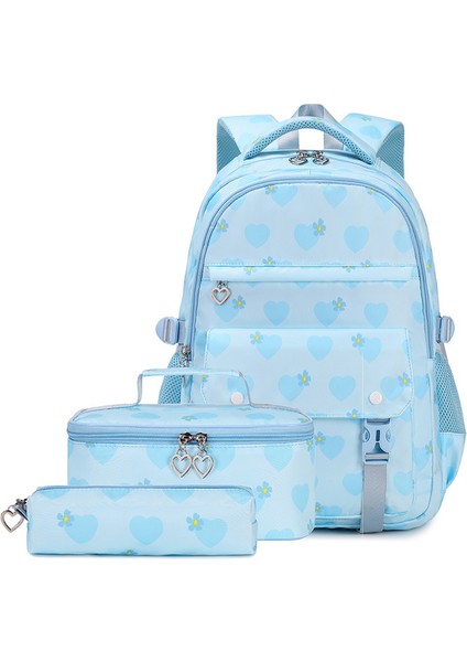 Üç Set Ilk ve Ortaokul Öğrencisi Okul Çantası Büyük Kapasiteli Kampüs Omuz Çantası (Yurt Dışından)