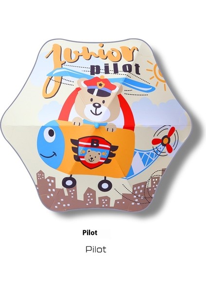 Karikatür Yuvarlatılmış Köşeler Sarılmış Yansıtıcı Şerit Çocuk Şemsiyesi Öğrenciler Kavisli Sap Manuel Vinil Şemsiye (Yurt Dışından)