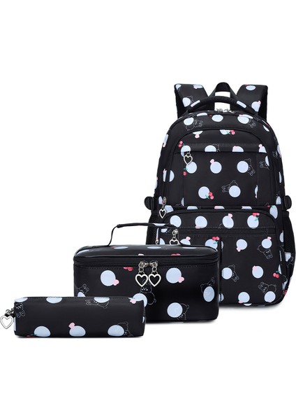 Ortaokul ve Lise Öğrencilerinin Okul Çantaları Için Su Geçirmez Geniş Kapasiteli Üç Parçalı Çanta (Yurt Dışından)