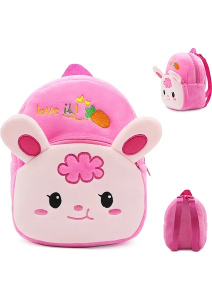 Bebek Okulu Çantaları Erkek Kızlar Sevimli Hayvan Peluş Toddler Sırt Çantası Çocuklar Mini Kitap Çantası Çocuklar 2-6 Yıl Için Sırt Çantaları 4 Molor: Tavşan (Yurt Dışından)